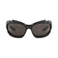 Balenciaga Shield-Frame Bio Injection Sunglasses — Black
