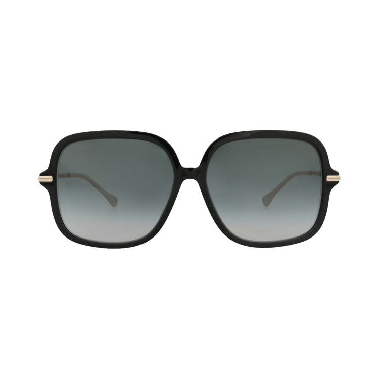 Gucci Square-Frame Acetate Sunglasses — Black
