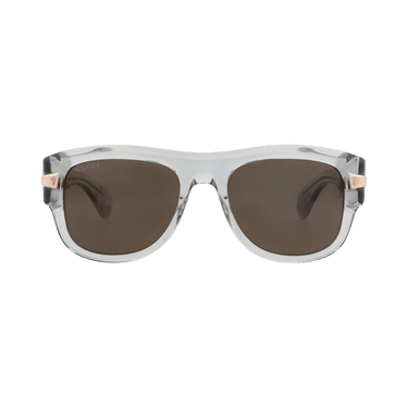 Gucci Square-Frame Recycled Acetate Sunglasses — Grey