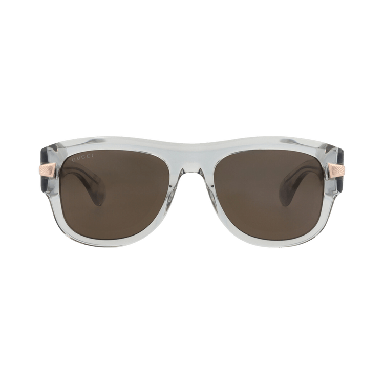 Gucci Square-Frame Recycled Acetate Sunglasses — Grey