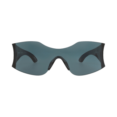 Balenciaga Shield-Frame Nylon Sunglasses — Green