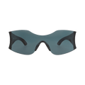Balenciaga Shield-Frame Nylon Sunglasses — Green