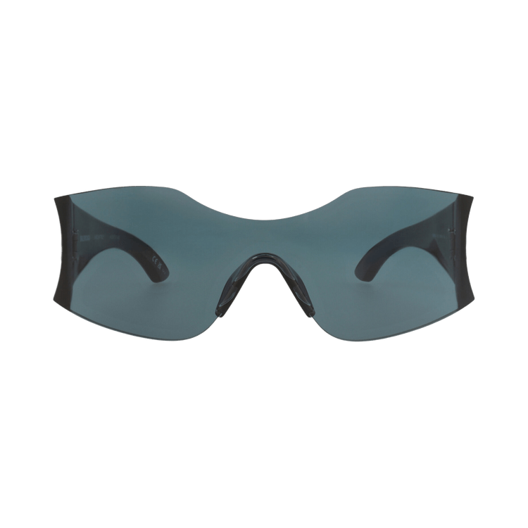 Balenciaga Shield-Frame Nylon Sunglasses — Green