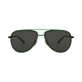 Bottega Veneta Aviator-Frame Metal Sunglasses — Green