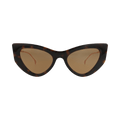 Gucci Cat Eye-Frame Injection Sunglasses — Brown