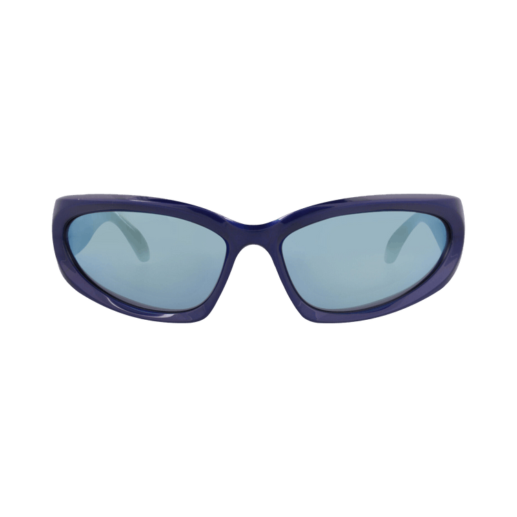 Balenciaga Shield-Frame Bio Injection Sunglasses — Blue