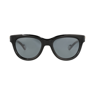 Gucci Round-Frame Injection Sunglasses — Black