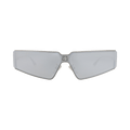 Balenciaga Square-Frame Metal Sunglasses — Silver