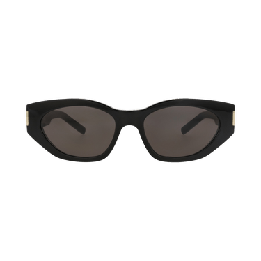 Saint Laurent Cat Eye-Frame Recycled Acetate Sunglasses — Black