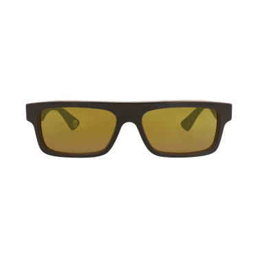 Gucci Square-Frame Recycled Acetate Sunglasses — Brown