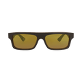 Gucci Square-Frame Recycled Acetate Sunglasses — Brown