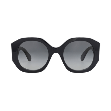 Chloé Round-Frame Recycled Acetate Sunglasses — Blue