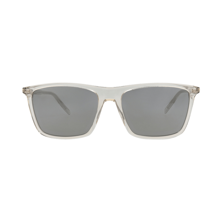 Saint Laurent Square-Frame Recycled Acetate Sunglasses — Tan