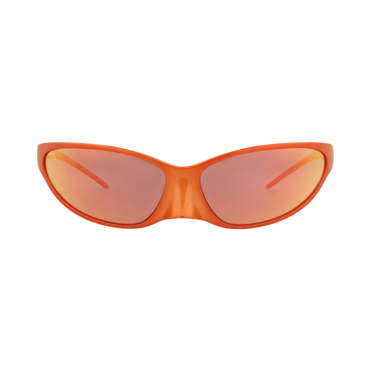 Balenciaga Shield-Frame Aluminium Sunglasses — Red