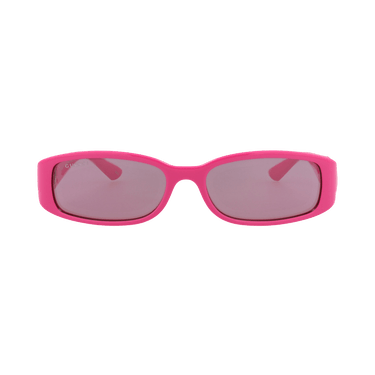 Gucci Square-Frame Injection Sunglasses — Pink