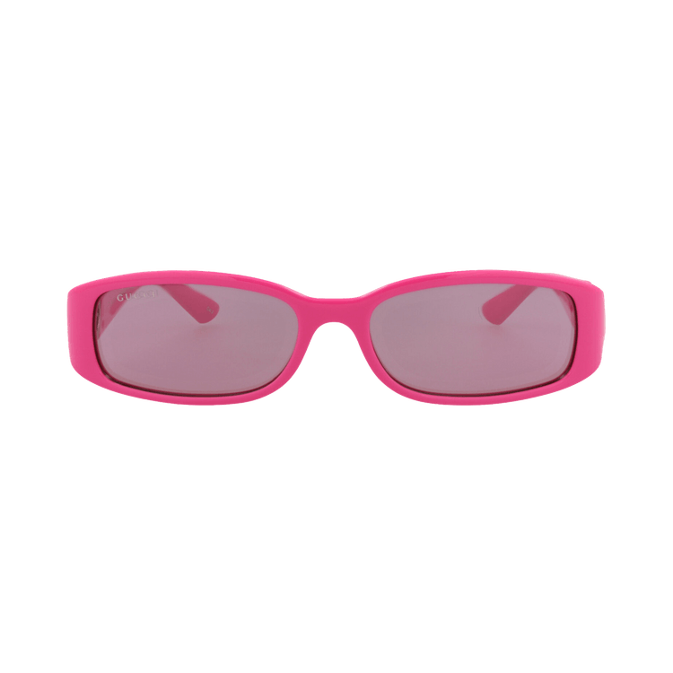 Gucci Square-Frame Injection Sunglasses — Pink