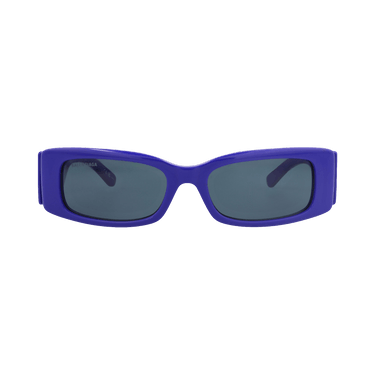 Balenciaga Square-Frame Recycled Acetate Sunglasses — Blue