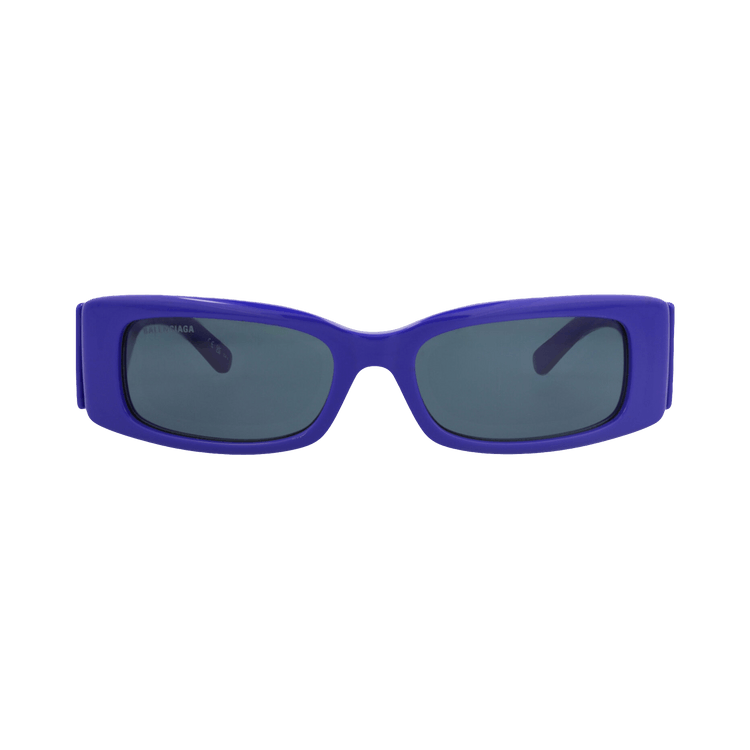 Balenciaga Square-Frame Recycled Acetate Sunglasses — Blue