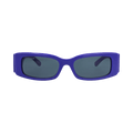 Balenciaga Square-Frame Recycled Acetate Sunglasses — Blue
