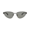 Bottega Veneta Cat Eye-Frame Metal Sunglasses — Silver