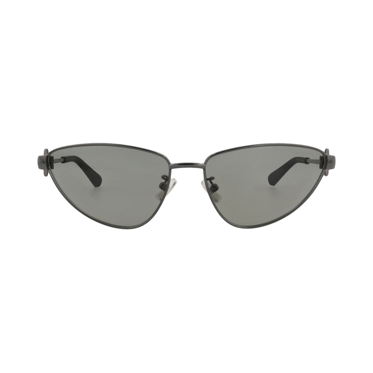 Bottega Veneta Cat Eye-Frame Metal Sunglasses — Silver