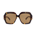 Chloé Square-Frame Recycled Acetate Sunglasses — Red