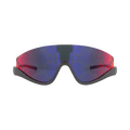 Gucci Shield-Frame Injection Sunglasses — Grey