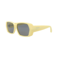 Alaïa Square-Frame Recycled Acetate Sunglasses — Yellow