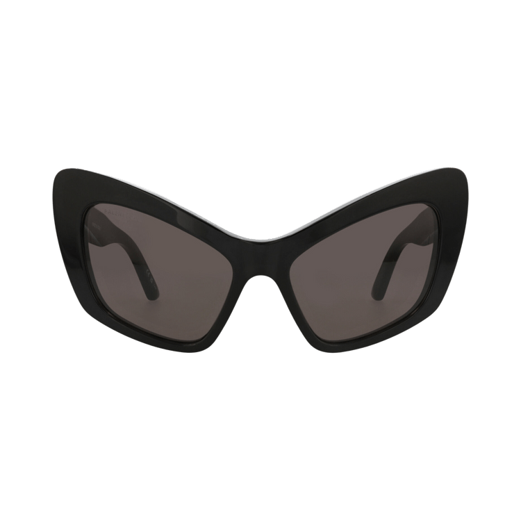 Balenciaga Cat Eye-Frame Recycled Acetate Sunglasses — Black