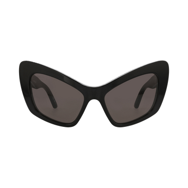 Balenciaga Cat Eye-Frame Recycled Acetate Sunglasses — Black