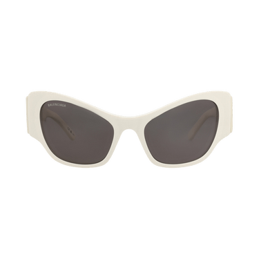 Balenciaga Cat Eye-Frame Recycled Acetate Sunglasses — White