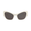 Balenciaga Cat Eye-Frame Recycled Acetate Sunglasses — White