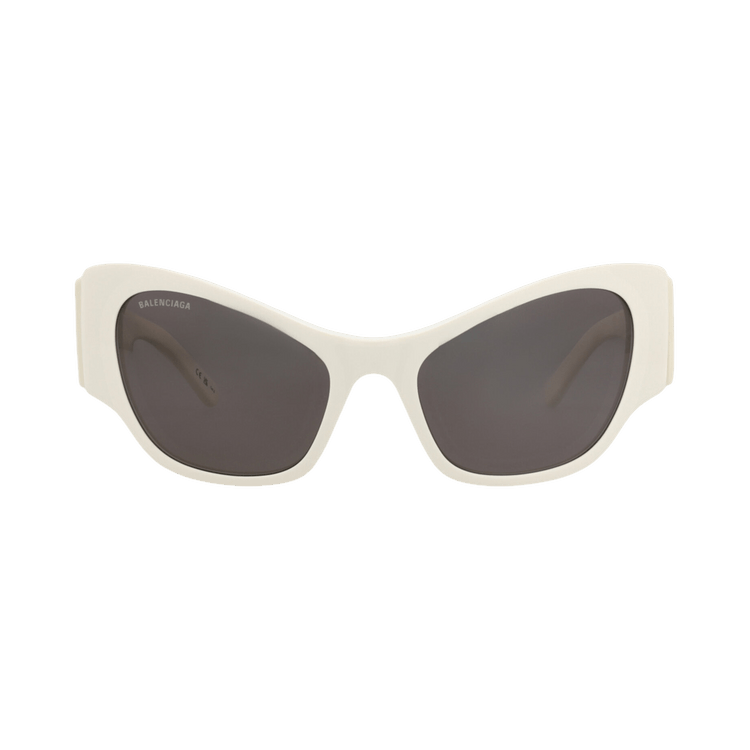 Balenciaga Cat Eye-Frame Recycled Acetate Sunglasses — White