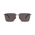 Bottega Veneta Square-Frame Metal Sunglasses — Black