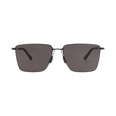 Bottega Veneta Square-Frame Metal Sunglasses — Black