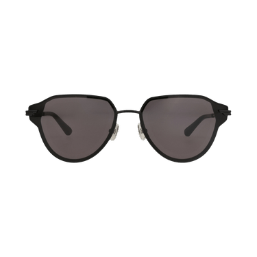 Bottega Veneta Aviator-Frame Metal Sunglasses — Black