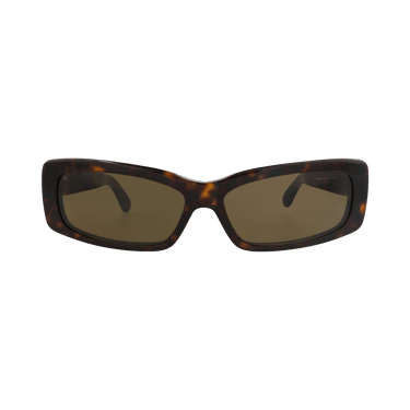 Balenciaga Square-Frame Recycled Acetate Sunglasses — Brown