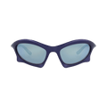 Balenciaga Shield-Frame Bio Injection Sunglasses — Blue