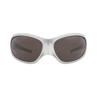 Balenciaga Shield-Frame Bio Injection Sunglasses — Silver