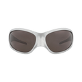 Balenciaga Shield-Frame Bio Injection Sunglasses — Silver