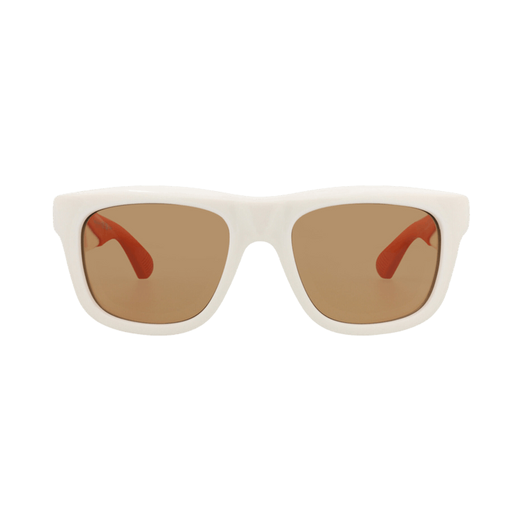 Bottega Veneta Square-Frame Injection Sunglasses — Cream
