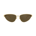 Bottega Veneta Cat Eye-Frame Metal Sunglasses — Gold