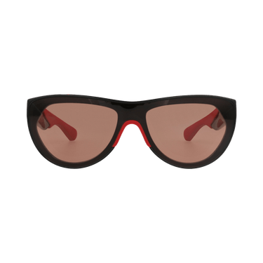 Bottega Veneta Round-Frame Injection Sunglasses — Black