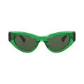 Bottega Veneta Cat Eye-Frame Acetate Sunglasses — Green