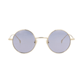 Gucci Round-Frame Metal Sunglasses — Gold