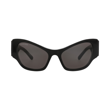 Balenciaga Cat Eye-Frame Recycled Acetate Sunglasses — Black