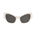 Balenciaga Cat Eye-Frame Recycled Acetate Sunglasses — White