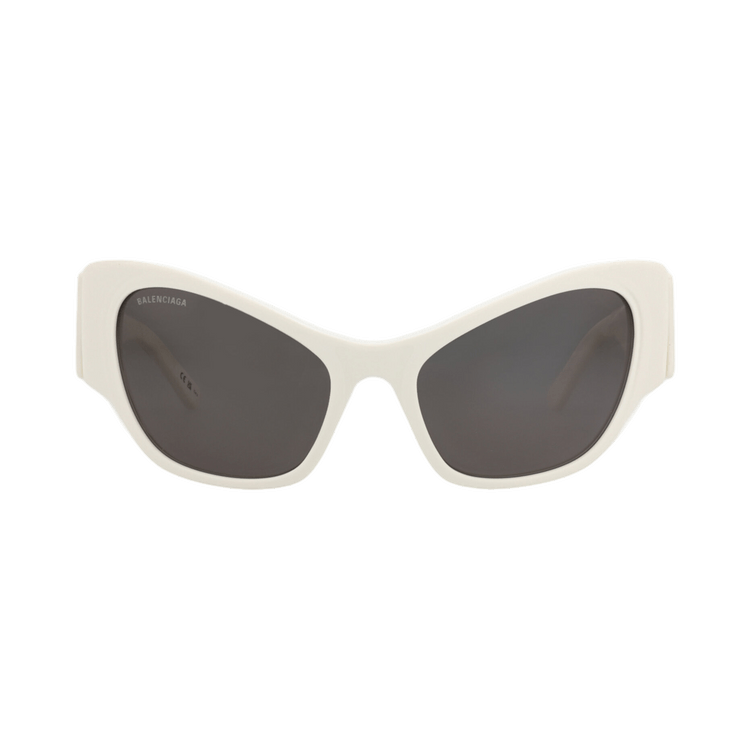 Balenciaga Cat Eye-Frame Recycled Acetate Sunglasses — White