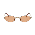 Miu Miu Oval Sunglasses — Brown