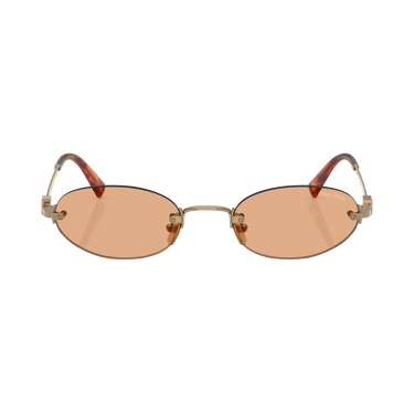 Miu Miu Oval Sunglasses — Brown